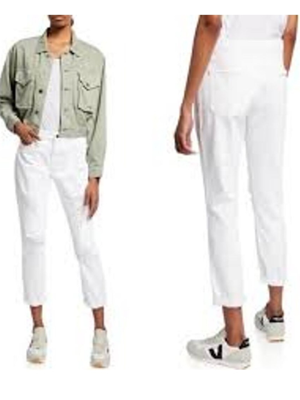 Frame Le Garcon and Jeans in Le Blanc